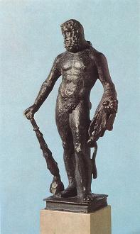 Bronzestatue des Herakles
